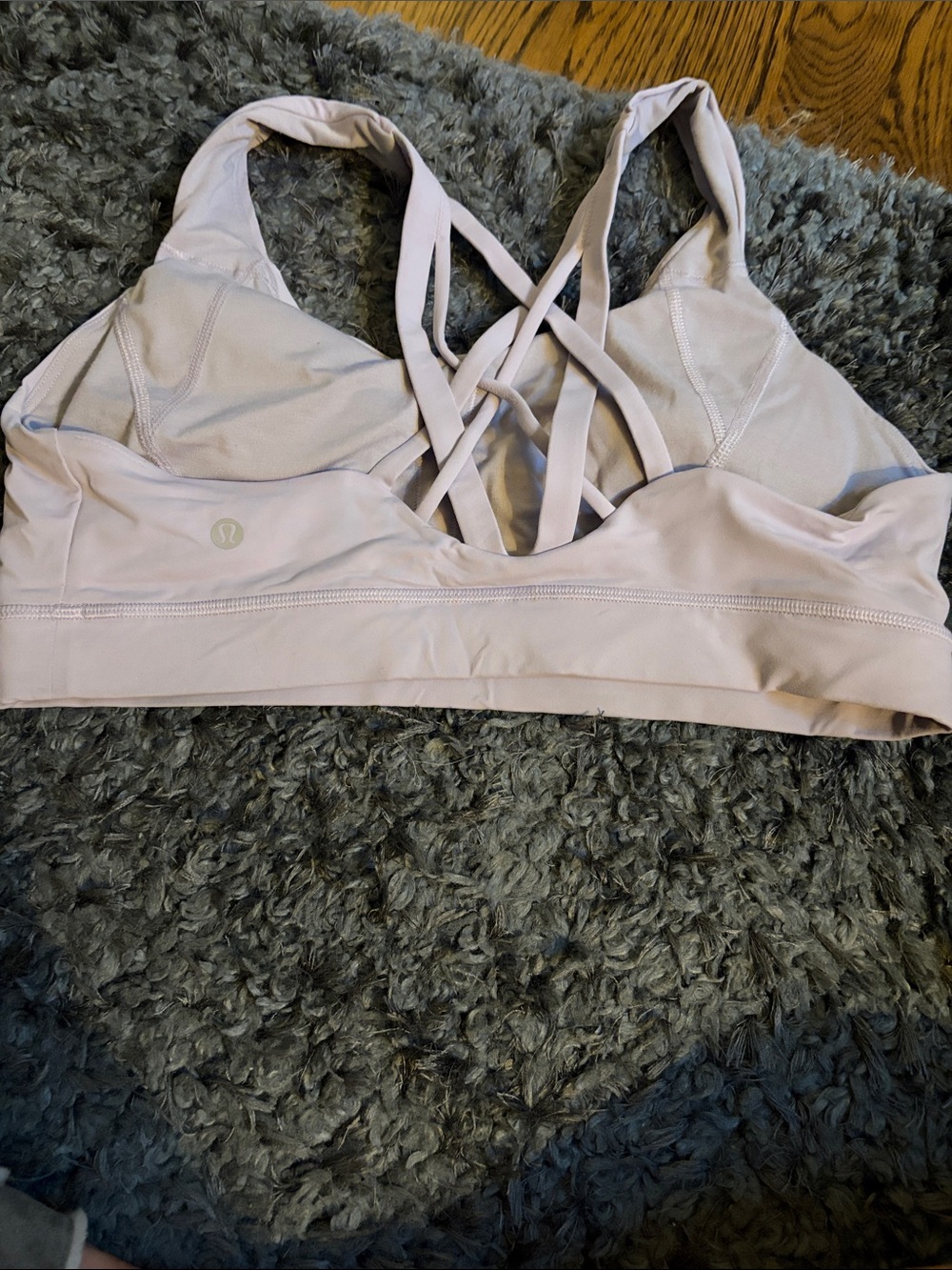 lululemon athletica Pale Lavender Strappy Sports Bra size 12
